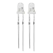 100pcs 3mm Colorful Slow Flashing LED Diode Electronics Emitting Light 3-3.4V