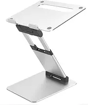 Ergonomic Laptop Stand, Adjustable Height Laptop Riser (2.1" to 13.8") Compatible with MacBook Air Pro, Dell XPS, Lenovo More 1017" Laptops,Silver