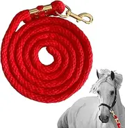 Horse Rope,6.5ft Training Lead with Trigger Bull Snap | Long Rope for Horses and Livestock, Walking Lead for Effective Control