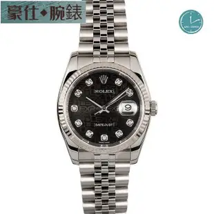 高端 ROLEX勞力士蠔式DATEJUST116234黑色紀念面盤鑽石時標36MM