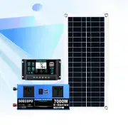 7000W Solar Kit 12V 110V Inverter Battery ChargerLighting/Camping 200W Panelg1