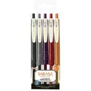Zebra Gel Ballpoint Pen Sarasa Clip 0.5 Vintage Colors JJ15-5C-VI2