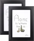 2 Pieces Photo Frame 6"X 8" Picture Frame Certificate Photo Frames Freestanding