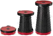 Portable Telescopic Stool- Lightweight Collabsible Stool Folding Seat- Retractable Stool for Adults and Kids Outdoor Camping Fishing Hiking Garden- 150 kgs Capacity