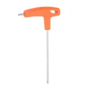 T-Handle Ball End Hex Key Wrench 4mm T-Key Inner Hexagon Spanner, Orange