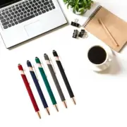 Touching Screen Ballpoint Pen for Writing Retractable Metal Ballpoint Pen