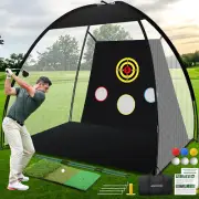 Golf Net, Golf Practice Net and Mat for Backyard Driving, 10X7Ft Golf Hitting Ne