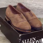 * NIB * $295 Allen Edmonds BARNARD Women's 6 B Oak Nubuck Suede * add $15 Trees