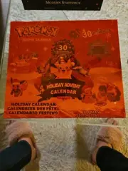 Pokémon Advent Calendar 30 Pokemon Holiday Gift Surprise Toys Inside + Stickers