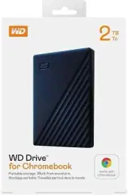 NEW WD 2TB PORTABLE HDD for CHROMEBOOK - FACTORY SEALED