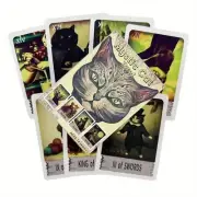 Mystic Cat Tarot- Full Illustrated 78 Card Mini Deck