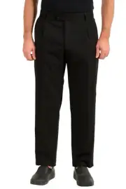 Hugo Boss Men's "Fatal191" Black 100% Wool Tuxedo Style Dress Pants