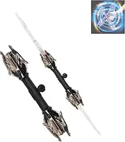 Lightsaber Fidget Spinner, Fidget Lightsaber, Double Headed Retractable Lightsaber, Light Saber Fidget Toy, Fidget Spinner Light, Luminous Fidget Spinner, Fidget Spinner Sword, Seven Color Changes (B)