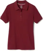 French Toast Burgundy School Uniform Shirt Size Medium (10-12) plus