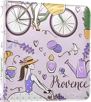 Purple Romantic Valentine's Day Lavender Photo Album Binders Picture Book For Photos Self Adhesive Pages Photo Albums Book Family Photo Album 4x6, 6x8