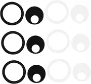KOMBIUDA 6pcs Camera Privacy Covers Durable Webcam Stickers for Phone Easy Open Close Mechanism Compatible with Various Smartphone Models