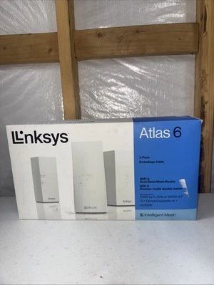 3-Pack Linksys Atlas 6 WiFi 6 Router AX3000 Dual-Band WiFi Mesh Wireless Router