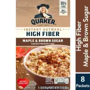 Quaker Instant Oatmeal Maple and Brown Sugar 8ct
