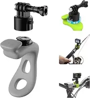 TELESIN°Handlebar Mount Quick Release 360 Flexible Bike Mount Wrap Band Bicycle Motorcycle Roll Bar Tube Stick Pole Mounting Accessories for Go Pro 12 11 10 8 Insta360 X5 DJI Action 4 Pocket 3 AKASO
