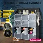 DIY 12 Cube Shoe Cabinet Storage Box Organiser Shelf Stackable Wardrobe Stand
