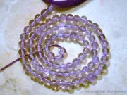 AMETHYST 3.5mm - 4.5mm Round Gemstone Beads 14" str Free S&H $30+
