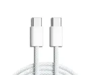 Pisen 1M USB-C to USB-C PD 60W High Density Braided Fast Charging Cable LT-CC06-1000) Compatible for iPhone 15 Series