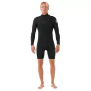 Rip Curl Dawn Patrol 2MM Long Sleeve CZ Springsuit Mens in Black - Size -