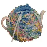 TeaCosy Knitting Pattern Only Sparky Eyelet Lace/Craft Nylon Ribbon or Yarn Knit