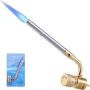Propane Mapp Gas Torch Head 360° Rotatable Nozzle, Plumbing Torch Flame Adjustab