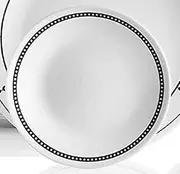 [CORELLE] Black and White 1 Appetizer Plate 6.75" 2 Pack