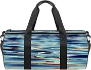 EGGDIOQ Water Wave Mirroring Designed Travel Duffel Bag Luggage Tote Bag Gym Sports Bag for Man Women