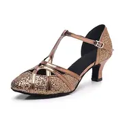 Flapper Shoes Heels Retro Vintage Roaring 20s 1920s for Flapper Girl Charleston Dance Women's Costume Shoes Carnival Party Evening