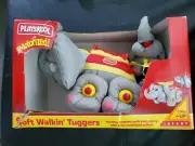 VINTAGE 1997 NEW:Motorized Soft Walkin' Tuggers Elephant Plush Toy 16”-Playskool