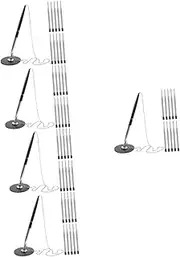 SEWACC 5 Sets Wear-resistant Pen Office Writing Tool Fidget Multi Pen Spinning Business Accessory Australian Stationery