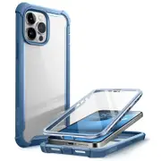 For Iphone 14 Pro Max 6.7 Inch 2022 Ares Dual Layer Rugged Clear Bumper Case With Built-In Screen Protector