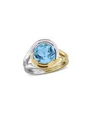 Rina Limor Silver 4.50 ct. tw. Topaz Ring