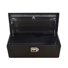 30 Inch Cuboid Black Aluminum Under Storage Tool Box For Trailer Pickup Truck