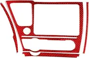 AIOSPSPR Radio Navigation CD Vents Panel Stickers Compatible for 9th Generation Civic 12-15 Car Accessories Trim(Red)