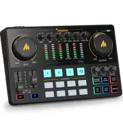 Audio Interface, MaonoCaster 10-Channel Podcast mixer with Pro-preamp, 48V Ph...
