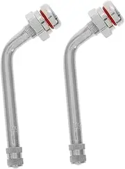 Anneome Tire Valve Stem Tool Set 2pcs Metal Valve Stems for Tubeless Tires Extension Adaptor Suitable for Truck Bus