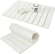 Dish Drying Mats,Stone Dish Drying Pad,Fast Drying Stone Dish Drying Mat,Foldable Stone Dish Mat,Absorbent Diatomaceous Earth Drying Mats for Countertop Kitchens