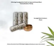 White Sage Smudging Stick Purify 6 Inches 20pcs Aroma Therapy Purification