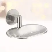 304 Stainless Dish Soap Dispenser with Sponge Holder for Shower Wall Tile