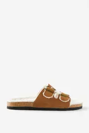 [Rubi] Rubi - Rex Double Buckle Slide - Desert tan cosy 39 DESERT TAN COSY