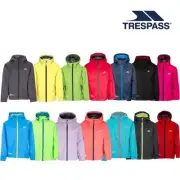 Trespass Qikpac Kids Waterproof Jacket Breathable Boys Girls School Raincoat