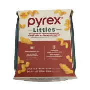 3-pc PYREX LITTLES Single-Serve Glass BAKEWARE Set- Toaster Oven Size NEW