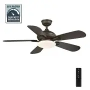 Home Decorators Collection Benson 44 in. LED Espresso Bronze Ceiling Fan
