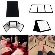 3-Way Shatterproof Magic Mirror - Foldable Close-Up Practice Mat for Card Tri...
