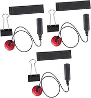 Abaodam 3pcs Guitar Pickup Piezo Microphone Pickup for Acoustic Ukulele Self-adhesive High Sensitivity Standard 6.35mm Jack