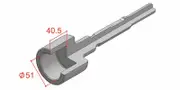 Action 22614200 - Star Picket Driver 50 x 200mm - 30mm Hex